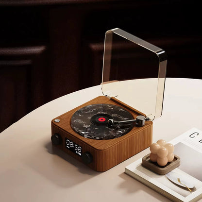 Mini Retro Waves Ambient Light White Noise BT Speaker Portable Vintage Sleep Aid Music Speaker with RGB Light Lamp