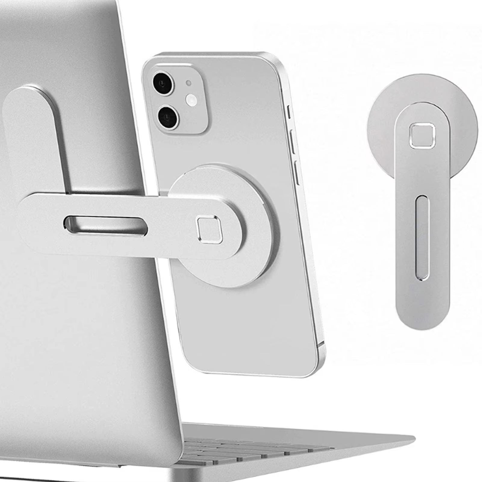 2024 Metal Expansion Phone Stand Laptop Screen Side Mount Magnetic Folding Phone Holder Desktop PC Support Bracket