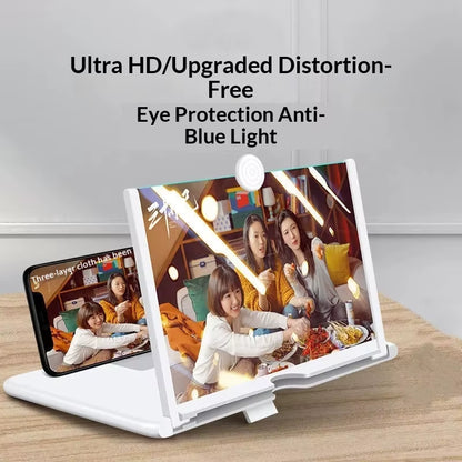 Hot Sales F3 Plastic Mobile Phone Screen Amplifier 10/12 Inch Desktop Pull-Out HD Video Lazy Magnifying Glass Stand