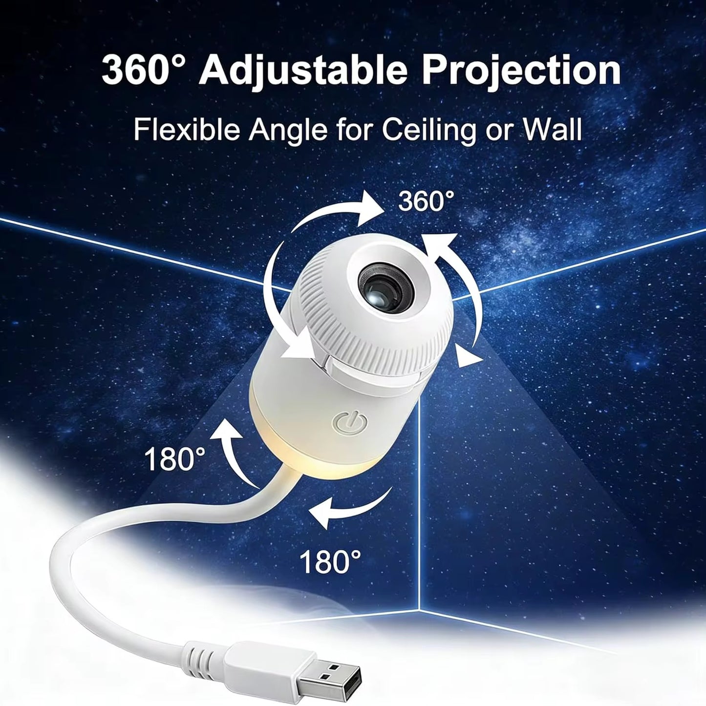 NebulaGlow™ | 360° Galaxy Star Night Light
