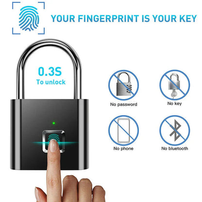 BioLock™ | Smart Biometric Fingerprint Padlock